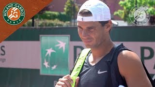 Rafael Nadal in Practice  Inside RG I RolandGarros 2018 [upl. by Annohsal]