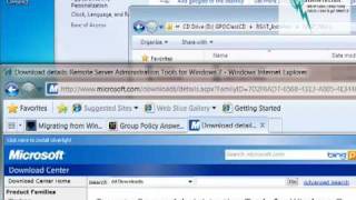 Install RSAT  GPMC on Windows 7 and WS08 R2 [upl. by Netaf790]