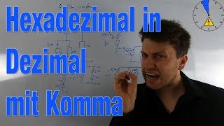 Hexadezimal in Dezimal mit KOMMA umwandeln  Zahlensystem  Informatik [upl. by Rosaline]