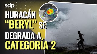 Huracán “BERYL” es CATEGORÍA 2 🌀 trayectoria a la PENÍNSULA de YUCATÁN 🚨🌀 con ALERTA ROJA ⚠️ [upl. by Airret]