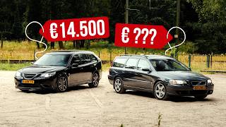 Zweedse superstations Volvo V70 R vs Saab 93 Turbo X [upl. by Hollie]