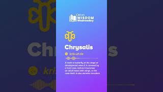 Chrysalis  BYJU’S Wisdom Wednesday shorts [upl. by Hsac]