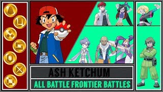 All Battle Frontier Battles of Ash Ketchum  Pokémon Ultra SunMoon [upl. by Nitsyrk]