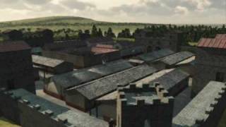 Hadrians Wall  NewCastle Roman Fort 3D Reconstruction [upl. by Recha]