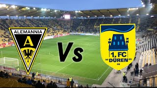 Halbfinale FVM Pokal Alemannia Aachen gegen 1FC Düren im Tivoli Stadion Aachen [upl. by Lathan]