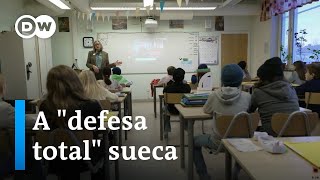 Como suecos preparam até crianças para a ameaça de uma guerra [upl. by Niamjneb]