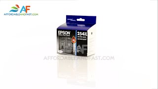 Epson 254  T254XL120 Extra High Capacity Black Ink Cartridge 254XL [upl. by Chader582]