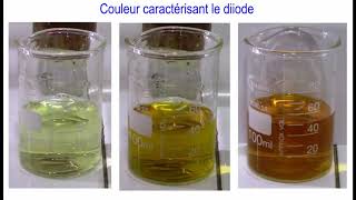 Réaction lente  iodure de potassium et leau oxygénée [upl. by Colpin]