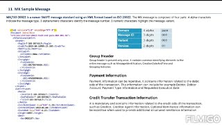 ISO 20022  Swift Messages MT and MX Messages 🏦 with structure information 🏦 [upl. by Rattray]