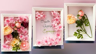 How to Make a Paper Flower Shadow Box with Cricut for Any Size Frame  BeginnerFriendly Tutorial [upl. by Idur956]