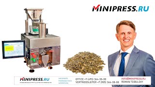 TischSaatgutAbsackmaschine OW10 Minipressru [upl. by Airbmak]