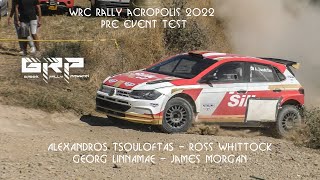 WRC Rally Acropolis 2022 Pre Event Test  Alexandros Tsouloftas  Georg Linnamae  VW Polo GTI [upl. by Aicen]