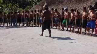 Apresentação de dança dos índios Guarani [upl. by Natam]