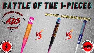 USSSA 1Piece Showdown  Proton v Slugger v Easton  Average Dudes Slowpitch Softball Bat Review [upl. by Sesmar]