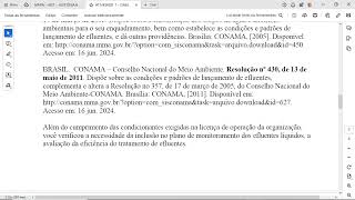 b Apresente quais seriam os parâmetros monitorados e seus respectivos valores máximos permitidos V [upl. by Anaihr]