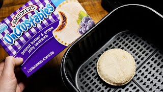 Air Fryer Uncrustables  Smuckers Uncrustables Peanut Butter and Jelly [upl. by Bala]