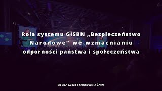 Rządowe Centrum Bezpieczeństwa – wystąpienie na Kongresie GIS 2023 [upl. by Wilkens165]