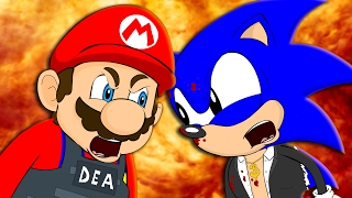 MARIO VS SONIC  Animation Parody [upl. by Nafis537]