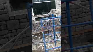 Inspiring Stonework Masonry Exterior Home Progress [upl. by Tremaine]