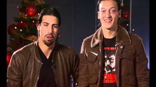 Felicitacion navideña de Ozil y Khedira  Ozil and Khedira Christmass greeting HD [upl. by Seigel]