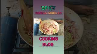 Spicy Korean Noodles Making Blog coockingvlog cooking villfoodcooking [upl. by Alyose]