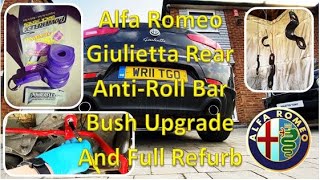 Alfa Romeo Giulietta Rear Anti Roll Bar Bush Upgrade PowerFlex and Full Refurb Surprise [upl. by Hazard610]