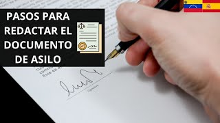 ¿Cómo REDACTAR el DOCUMENTO de EXPOSICIÓN de MOTIVOS para el ASILO en ESPAÑA 🤔  Guía paso a paso 📝 [upl. by Rosmunda]