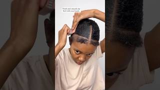 Twa hair transformation 🫶🏽 twahair hairtransformation blackhair [upl. by Ellehsem251]