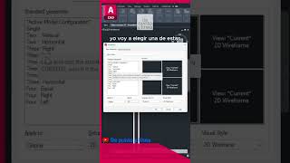 Cómo abrir varias ventanas en AutoCAD tutorial [upl. by Mac]