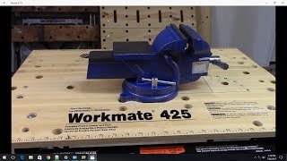 How To Attach A Bench Vise to your Workmate 425 [upl. by Yanel51]