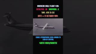 American Eagle Flight 4184 planecrash rip animation aviation shorts [upl. by Esojnauj748]