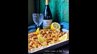 SICILIANI CREATIVI  Calamari impanati al forno  Baked breaded squid shorts [upl. by Painter776]