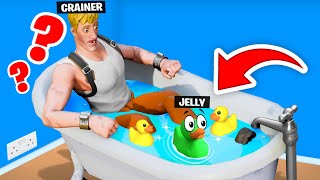 Jelly Watched Me Take A BATH In Fortnite Prop Hunt [upl. by Bendicty]