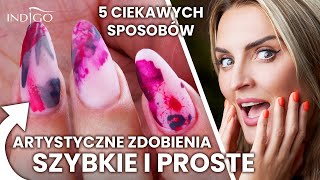 Proste i szybkie wzorki na paznokciach 5 sposobów na ciekawe paznokcie hybrydowe  Indigo Nails [upl. by Halona]