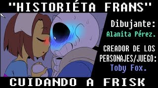 Cuidando a Frisk SANS X FRISK comic mejorado UNDERTALE [upl. by Garey]