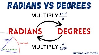 Radians to Degrees  Degrees to Radians Conversion  Trigonometry [upl. by Epifano]