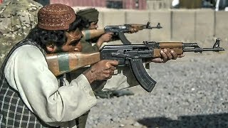 Afghan Police – AK47 Type Rifle Class Live Fire Training [upl. by Ecinnej]