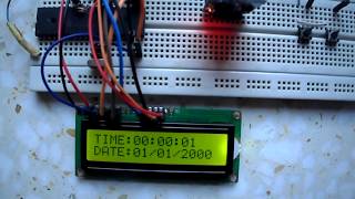 Real time clock amp calendar using DS3231 and PIC16F877A [upl. by Silvanus]