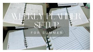 Weekly Planner Setup for the Summer [upl. by Cahilly]