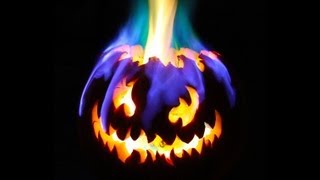 Rainbow Fire Halloween JackoLantern [upl. by Myron]