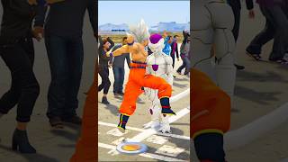 GTA V RANDOM GOKU vs FRIEZA WHO is MOST POWERFUL 🔥🔥 shorts gtav [upl. by Ynahirb]