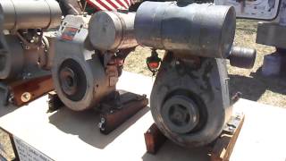 5 vintage aircooled inboard boat motors air cooled marine engines running  winamac show 2012 [upl. by Wulfe]