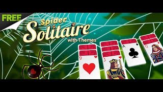 Spider Solitaire with Themes  Gameplay  FREE [upl. by Baese]