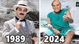 Agatha Christies Poirot 1989 Cast THEN and NOW 2024 All Actors Are Aging Horribly [upl. by Aerdnaek]