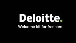 Deloitte welcome kit for freshers [upl. by Eetnahs]