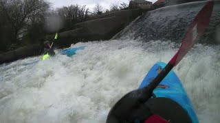 Newark Weir by kayak first visit low level [upl. by Nanahs141]