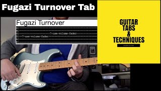 Fugazi Turnover Guitar Lesson Tutorial with Tabs Repeater [upl. by Stephine]