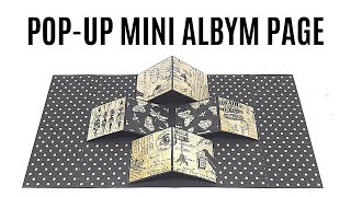 Pop Up Mini Album Page Tutorial [upl. by Satterfield551]