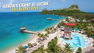 Sandals Grand St Lucian  Complete Walkthrough Resort Tour amp Review 4K  2021 [upl. by Sixela178]