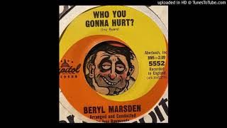 Beryl Marsden  Who You Gonna Hurt Capitol 1965 [upl. by Erej849]